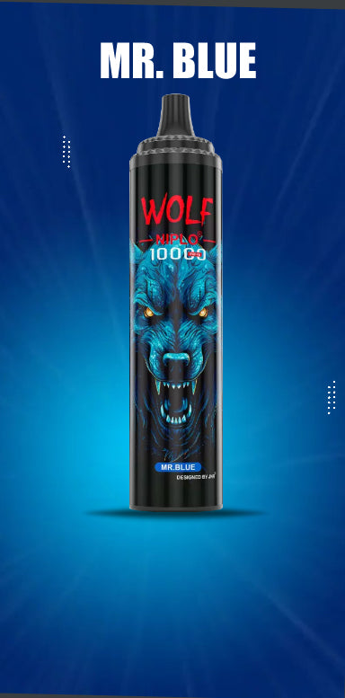 JNR Wolf Niplo 5% Disposable 10000 (Box of 10) 19 Flavors