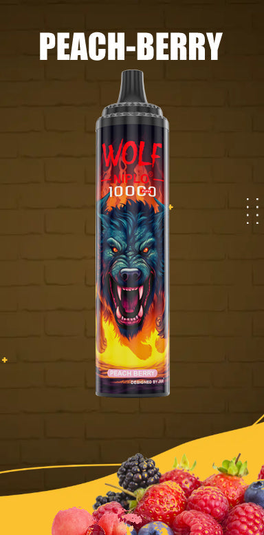 JNR Wolf Niplo 5% Disposable 10000 (Box of 10) 19 Flavors