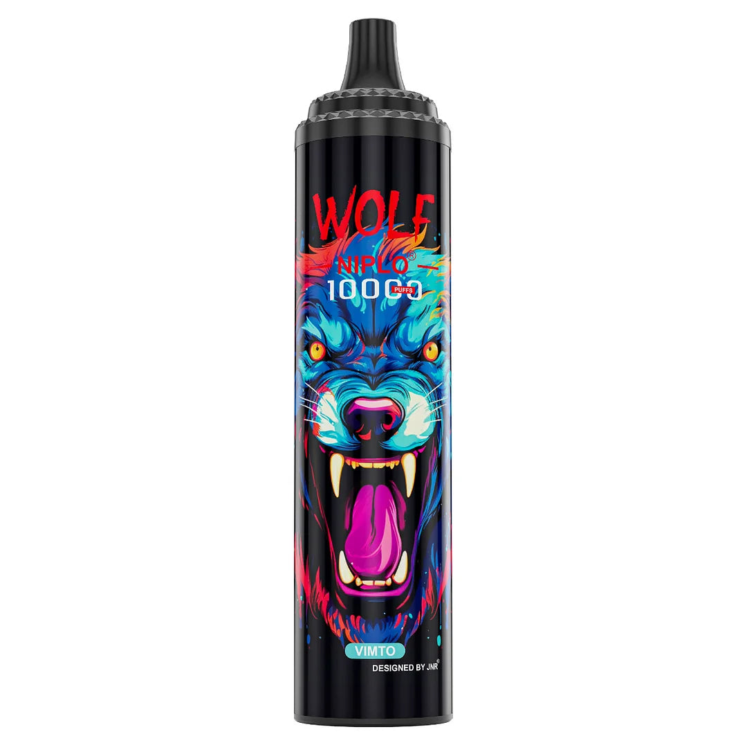 JNR Wolf Niplo 5% Disposable 10000 (Box of 10) 19 Flavors