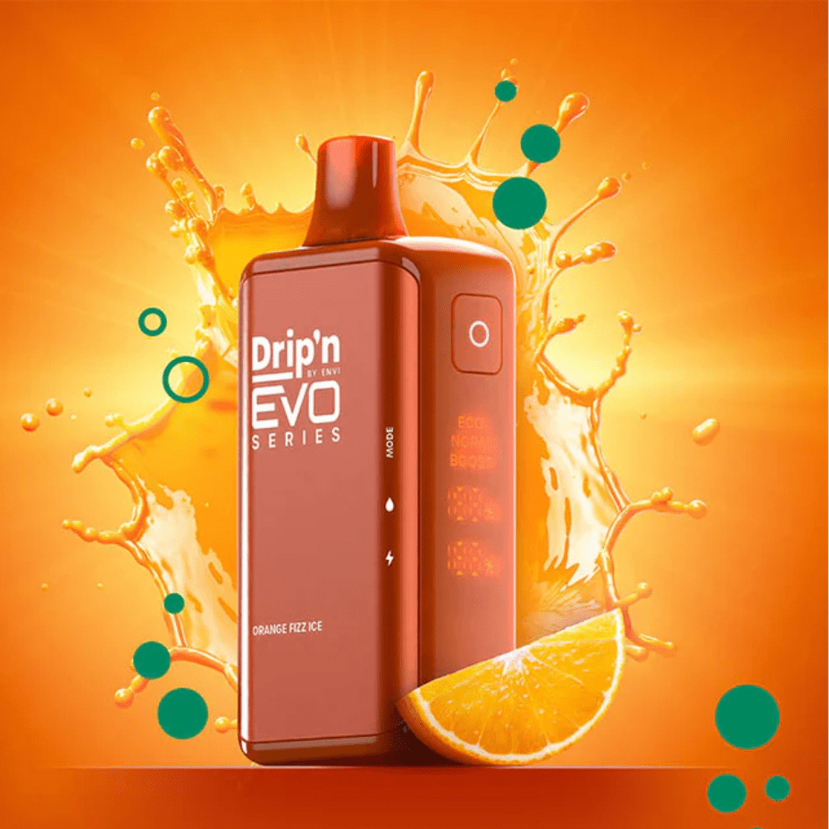 Drip'n Envi EVO 28k Disposable Vape-Orange Fizz Ice