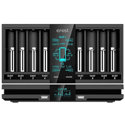 EFEST LUC V8 - Chargeur Accus 8 Slots