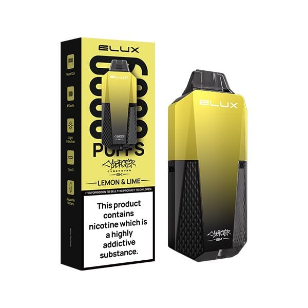Elux 6,000 puffs Cyberover , 10ml 850mAh 6K Disposable vape,6 Flavors.