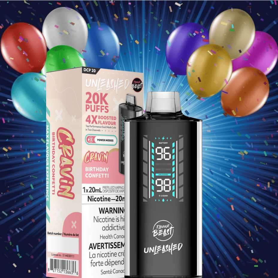 Flavour Beast Unleashed DCP 20K Disposable Vape - Birthday Confetti