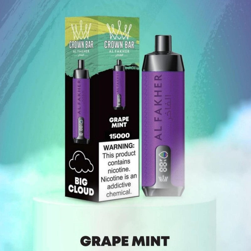 AL Fakher Crown Bar 15K Pro Disposable Vape 18ml 0.5%