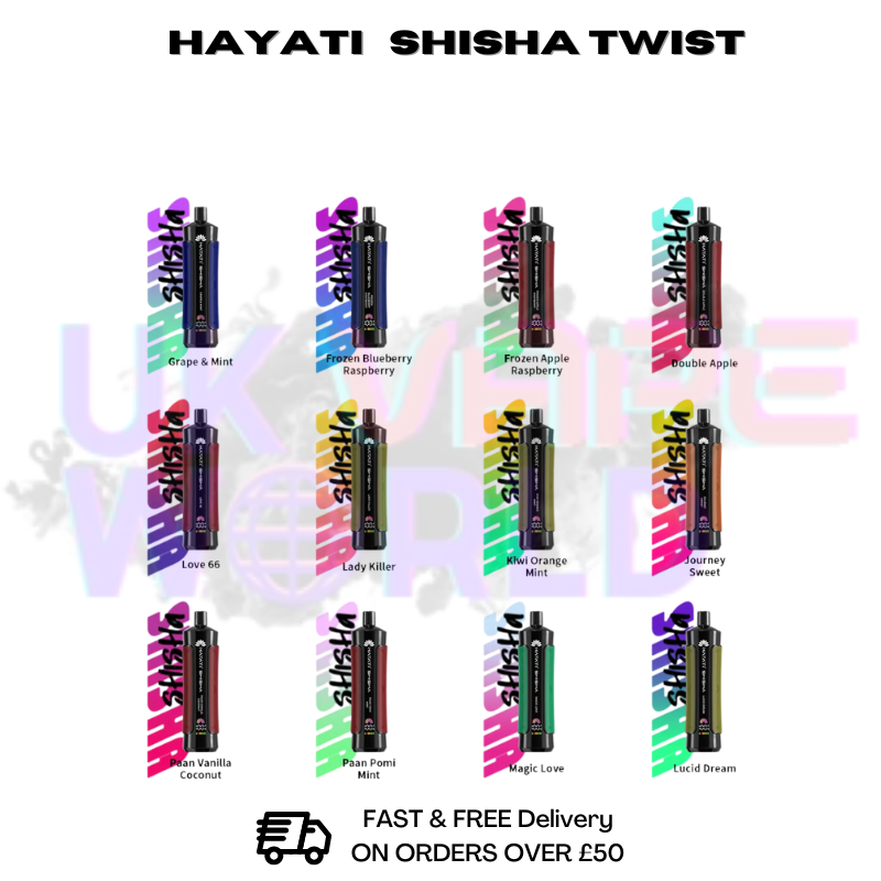 Hayati Pro Max Shisha 15000 Puff 15K Bar Disposable Kit