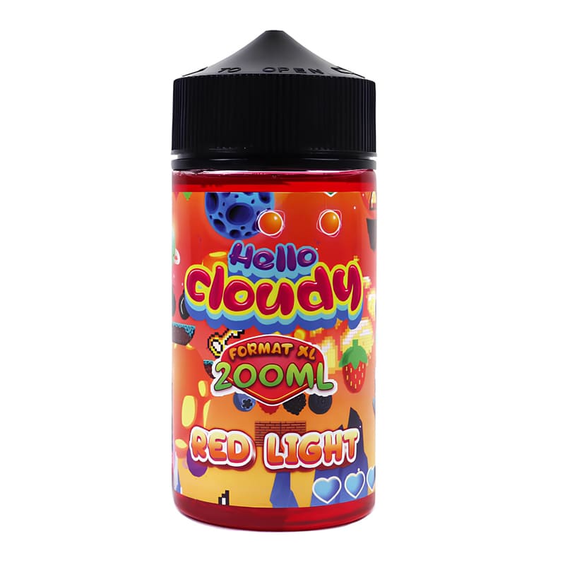HELLO CLOUDY Red Light - E-liquide 200ml