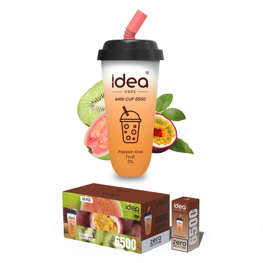 Idea Vape Mini Cup 6500 Puffs Top Brand Disposable Vape Bars Pens  Wholesale,BOX OF 10 PCS Idea Vape Mini Cup 6.5K Kit Nicotine Free-Idea