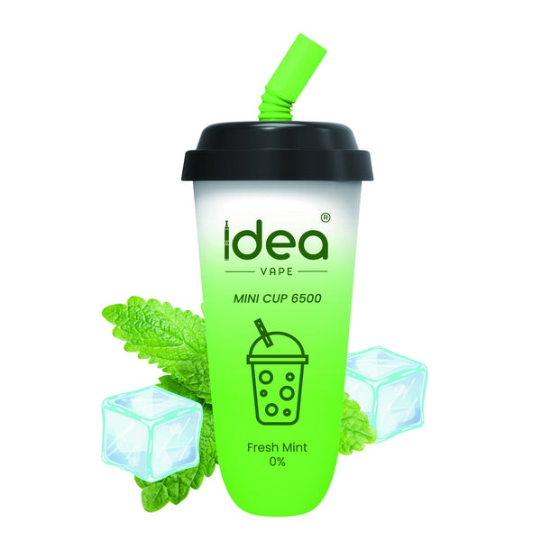 Idea Vape Mini Cup 6500 Puffs Top Brand Disposable Vape Bars Pens Wholesale,BOX OF 10 PCS Idea Vape Mini Cup 6.5K Kit Nicotine Free-Idea