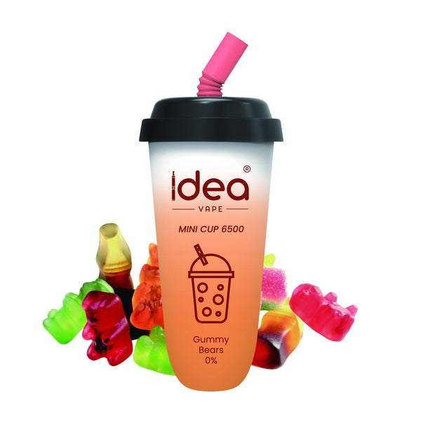 Idea Vape Mini Cup 6500 Puffs Top Brand Disposable Vape Bars Pens Wholesale,BOX OF 10 PCS Idea Vape Mini Cup 6.5K Kit Nicotine Free-Idea