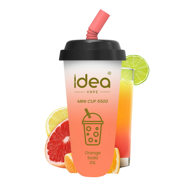 Idea Vape Mini Cup 6500 Puffs Top Brand Disposable Vape Bars Pens Wholesale,BOX OF 10 PCS Idea Vape Mini Cup 6.5K Kit Nicotine Free-Idea