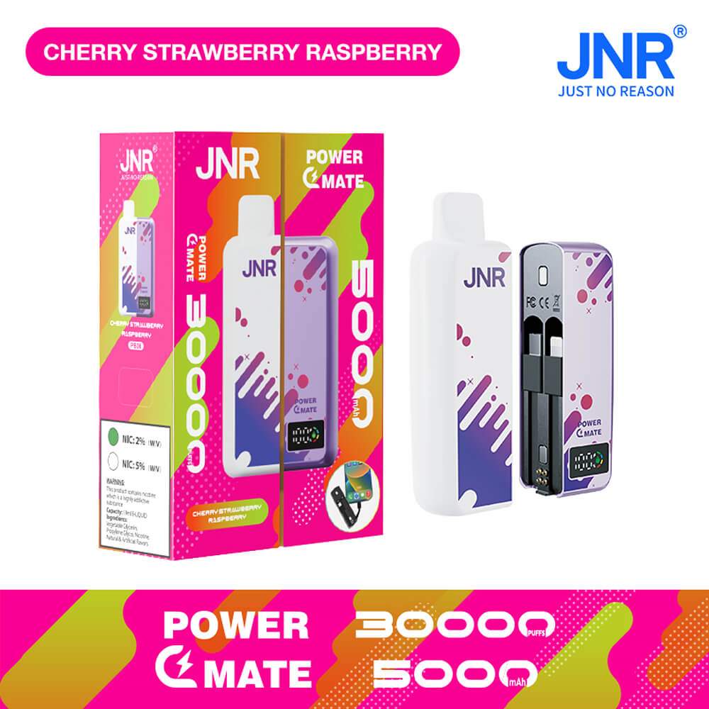 JNR PowerMate 30000 Puffs Disposable Vape In Sales-5500mAh Battery, 19ml E-liquid, Multiple Nicotine 10 Flavors