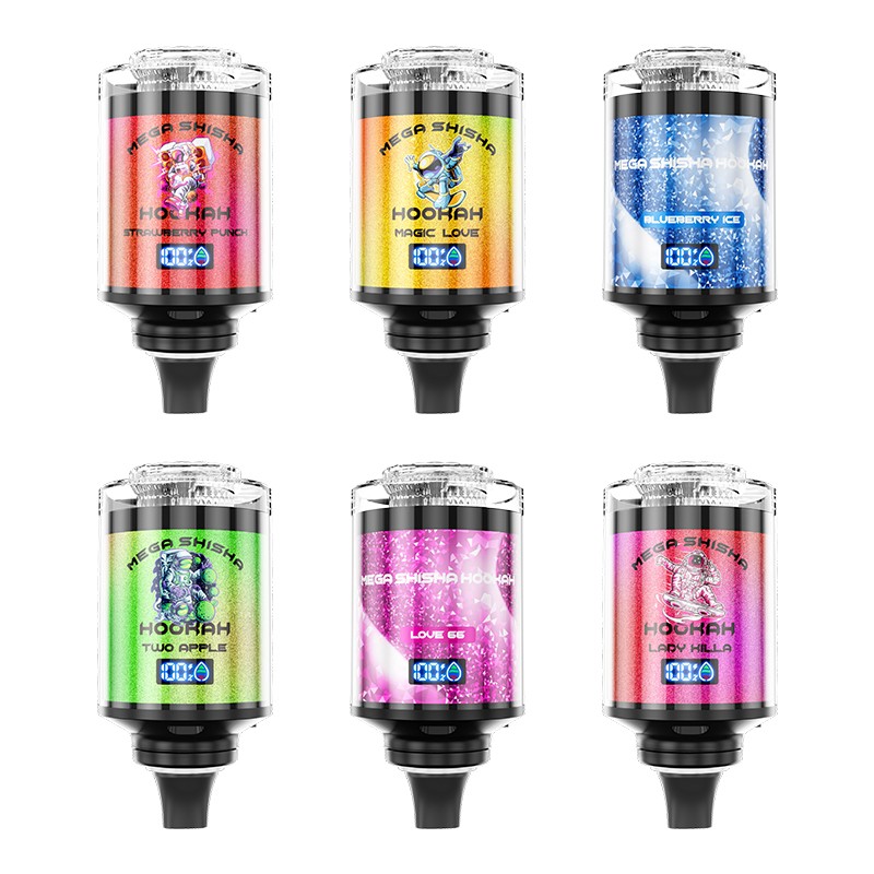 JNR Mega Shisha Hookah 100K Disposable Vape 60ml 2% (Box of 4) 12 Flavors