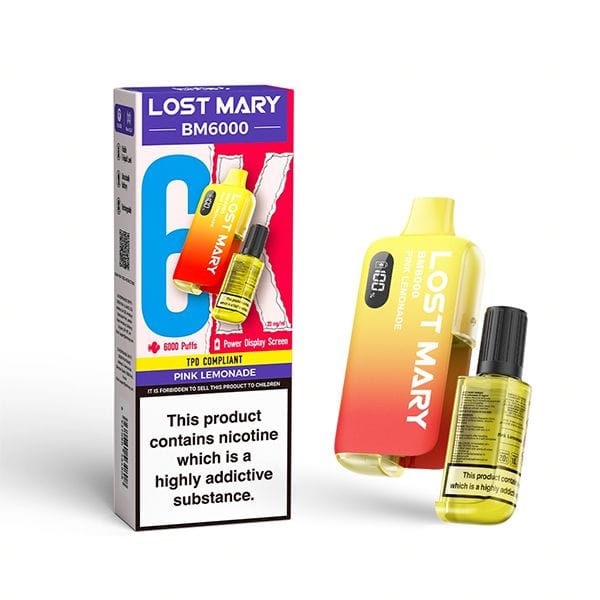 Lost Mary BM6000 Disposable Vape,650mAh 17+ Lost Mary Flavours.