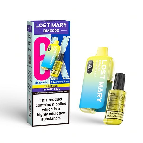 Lost Mary BM6000 Disposable Vape,650mAh 17+ Lost Mary Flavours.