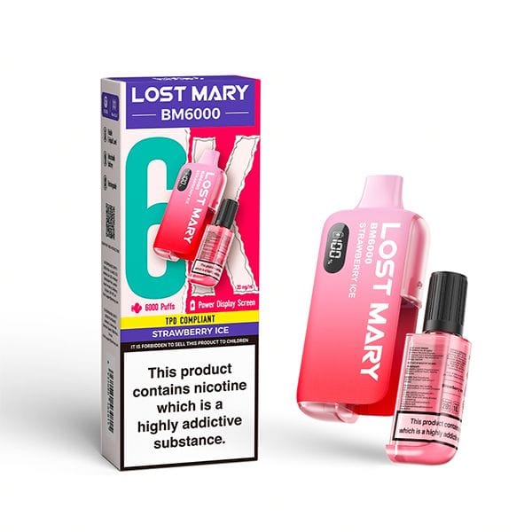 Lost Mary BM6000 Disposable Vape,650mAh 17+ Lost Mary Flavours.