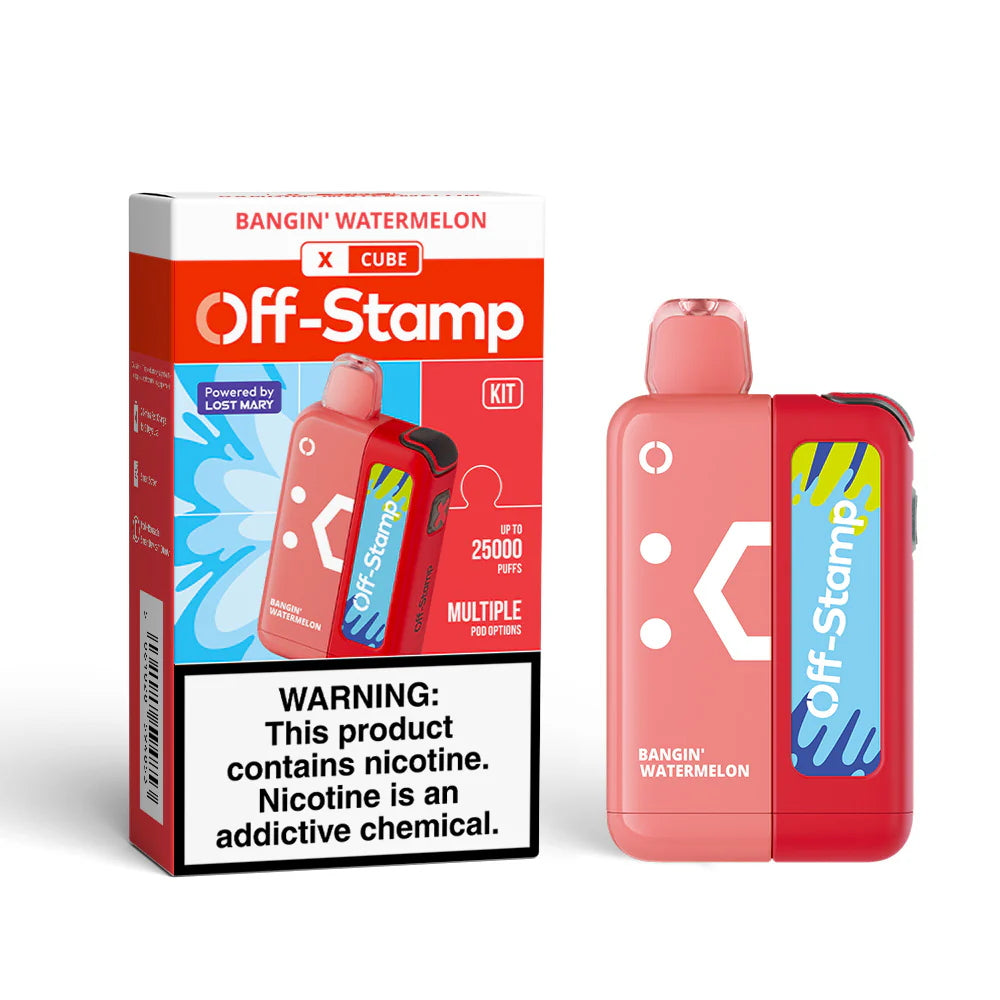 Off-Stamp X Cube 25.000 puffs 25K Disposable Vape 18ml 1100mAh 8 Flavors