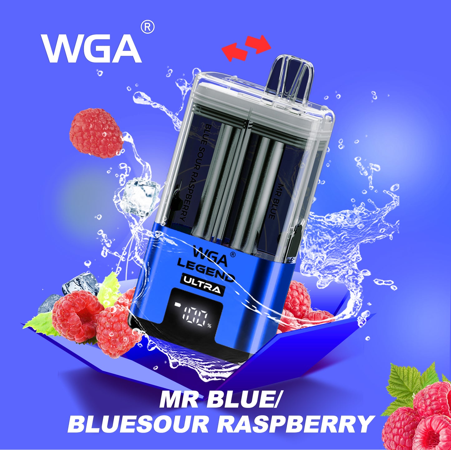 WGA 30000 Puffs Dual Flavors Disposable Vape 20ml+2ml 650mAh 15 flavors