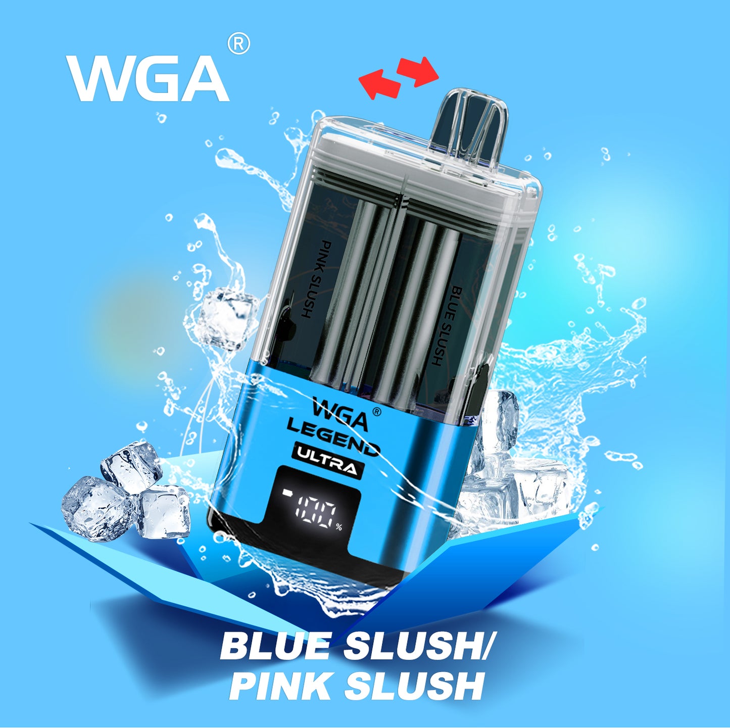 WGA 30000 Puffs Dual Flavors Disposable Vape 20ml+2ml 650mAh 15 flavors