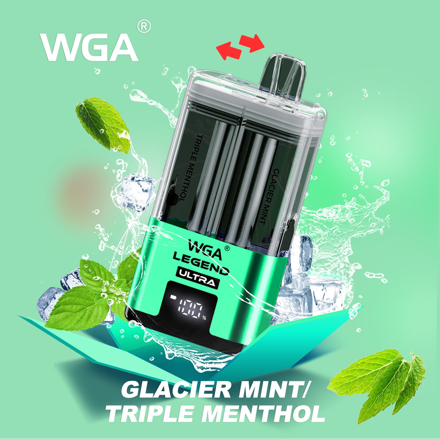WGA 30000 Puffs Dual Flavors Disposable Vape 20ml+2ml 650mAh 15 flavors