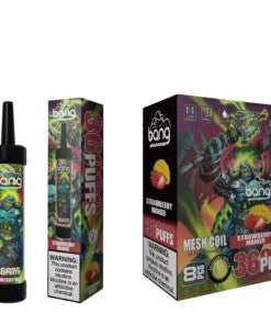 Bang 36000 Puffs Disposable Vape -650mAh Battery, 40ml E-liquid, Multiple Nicotine 12 Flavors
