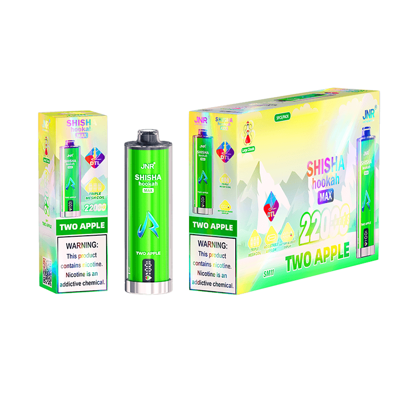 JNR Shisha Hookah Max 22000 PuffsDisposable Vape-1100mAh Battery, 29ml E-liquid, Multiple Nicotine 15 Flavors