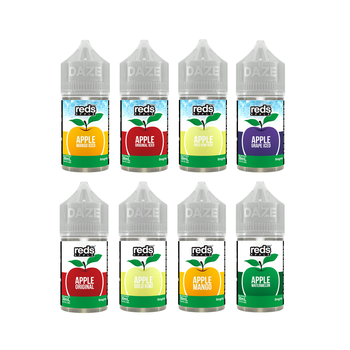 7Daze Reds Apple 100ml BestStrawberry Vape juice 14 Flavors