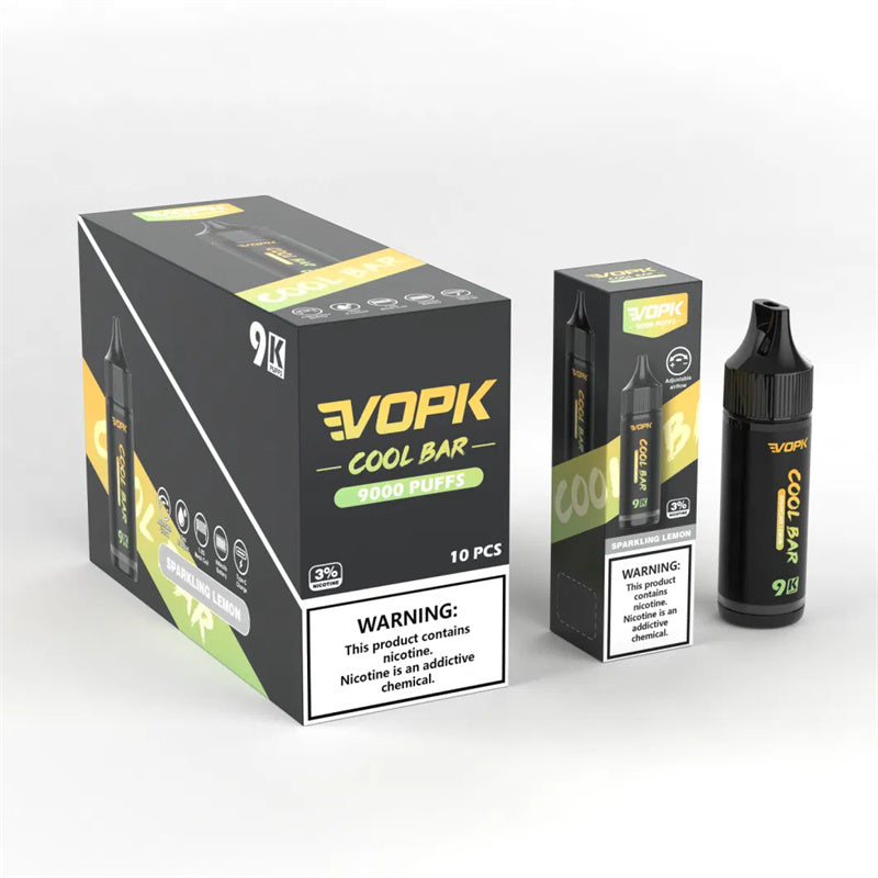 Vopk Cool Bar 9000 Puff 100% Original PDA Eliquid Pre Filled 2ml 5000c V2 Nord Desposable 10 Flavors