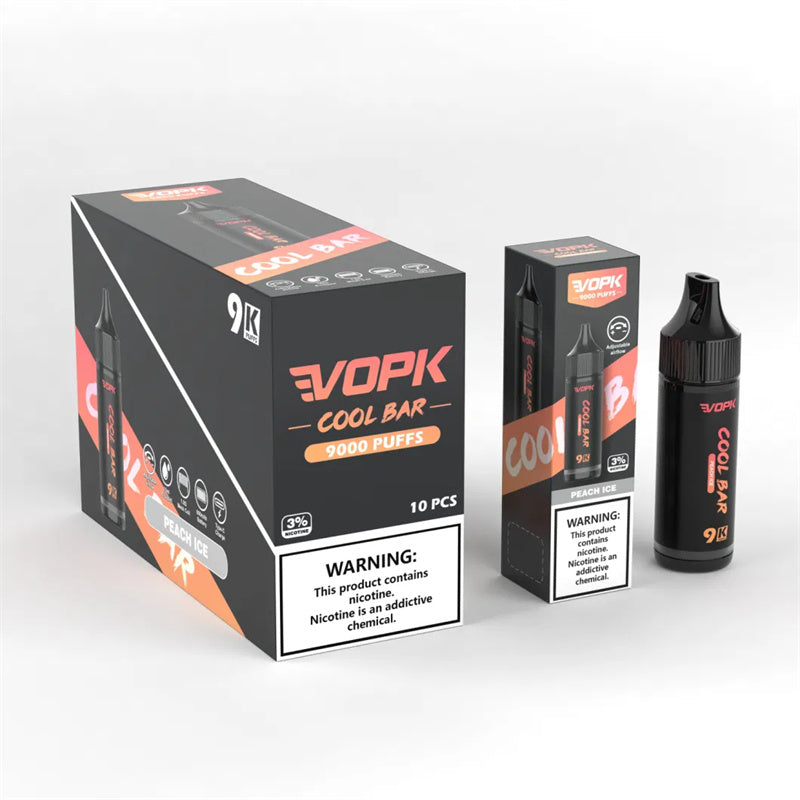 Vopk Cool Bar 9000 Puff 100% Original PDA Eliquid Pre Filled 2ml 5000c V2 Nord Desposable 10 Flavors