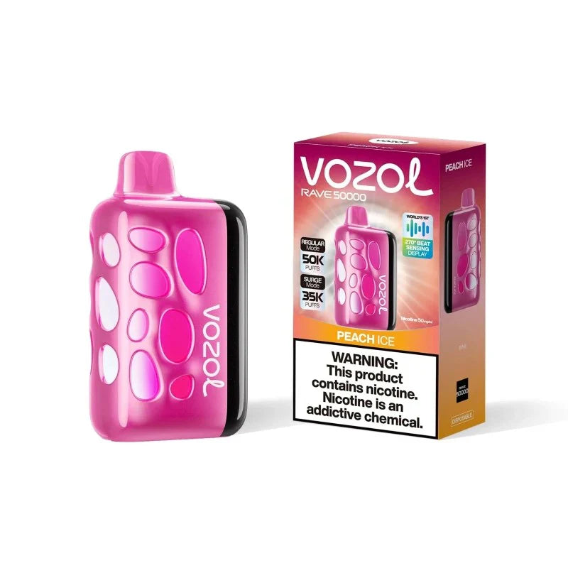 Vozol Rave 50000 - Peach Ice