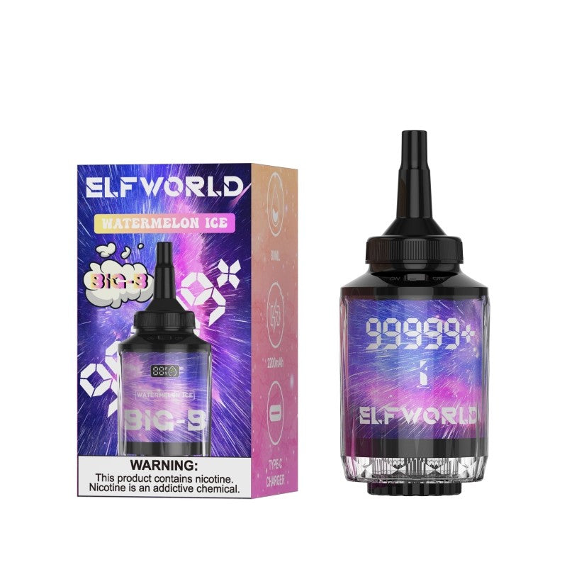 Elfworld Big-B 99999 Puffs Disposable Hookah 80ml 0.5%