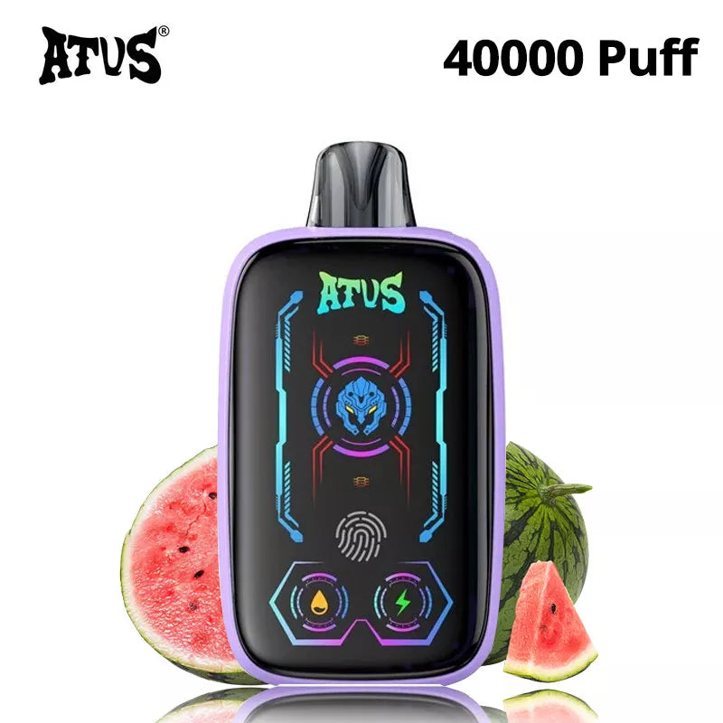 ATVS Vape 40000 Puffs 24 Flavors Big Screen Airflow Double Mesh Coil 40k Puff