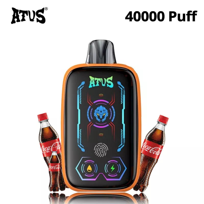 ATVS Vape 40000 Puffs 24 Flavors Big Screen Airflow Double Mesh Coil 40k Puff
