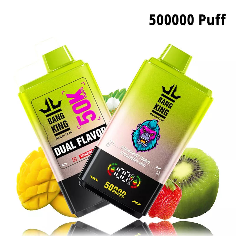 Bang King 50000 Puff 50K Dual Flavors Disposable vape-850mAh Battery, 50ml E-liquid, Multiple Nicotine 12 Flavors