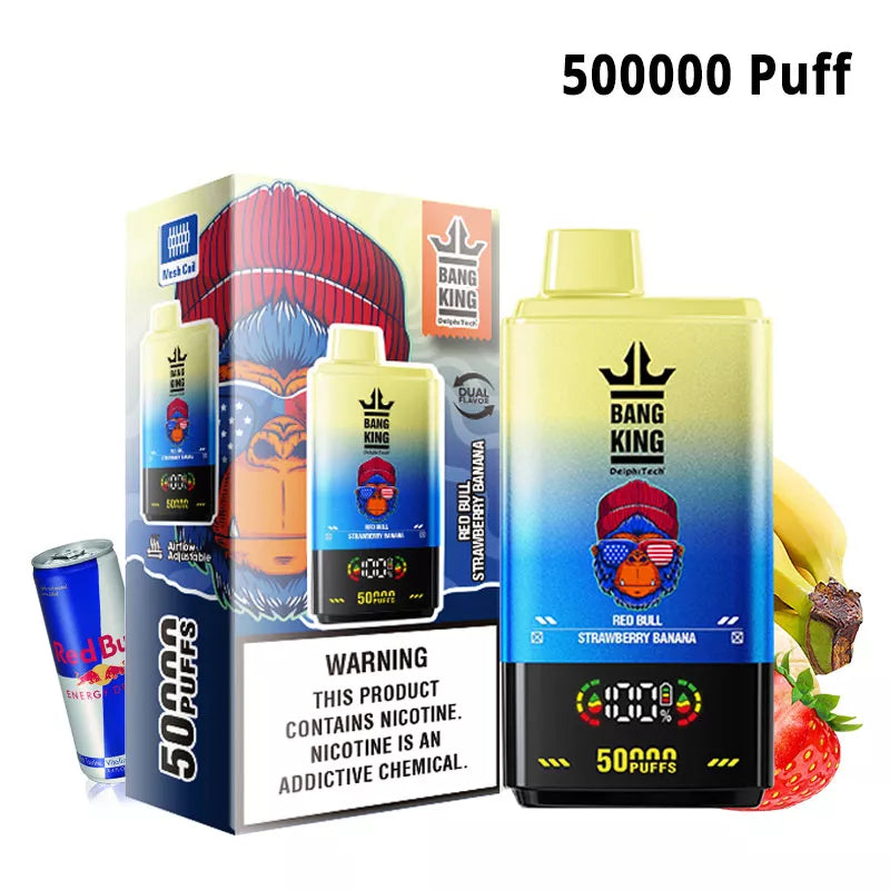 Bang King 50000 Puff 50K Dual Flavors Disposable vape-850mAh Battery, 50ml E-liquid, Multiple Nicotine 12 Flavors
