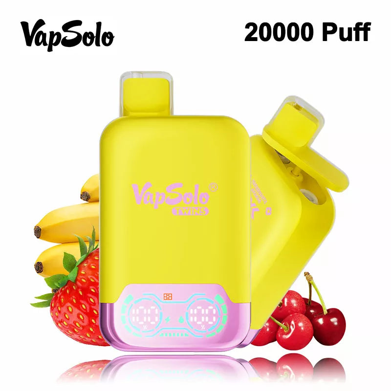 VapSolo Twins 20000 Puffs Dual Flavors Free Shipping In Germany Spain Italy