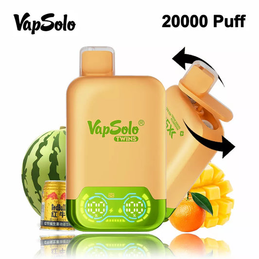 VapSolo Twins 20000 Puffs Dual Flavors Free Shipping In Germany Spain Italy