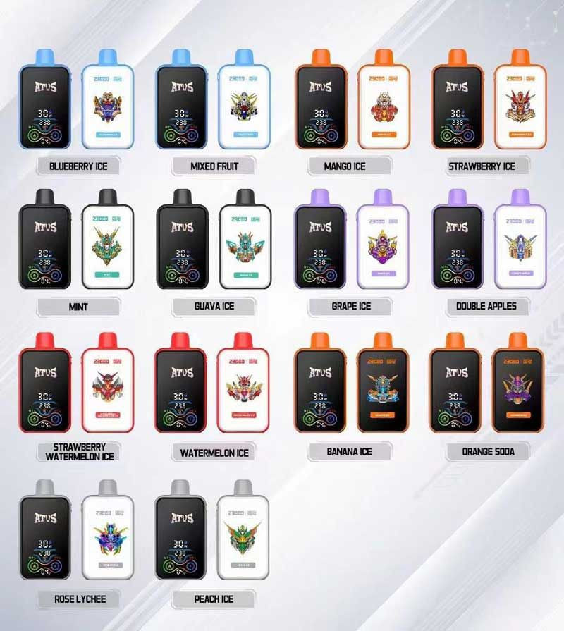 ATVS Mecha 25000 Puffs Disposable Vape Wholesale-1000mAh, 20ml E-liquid,Multiple Nicotine 14 Flavors