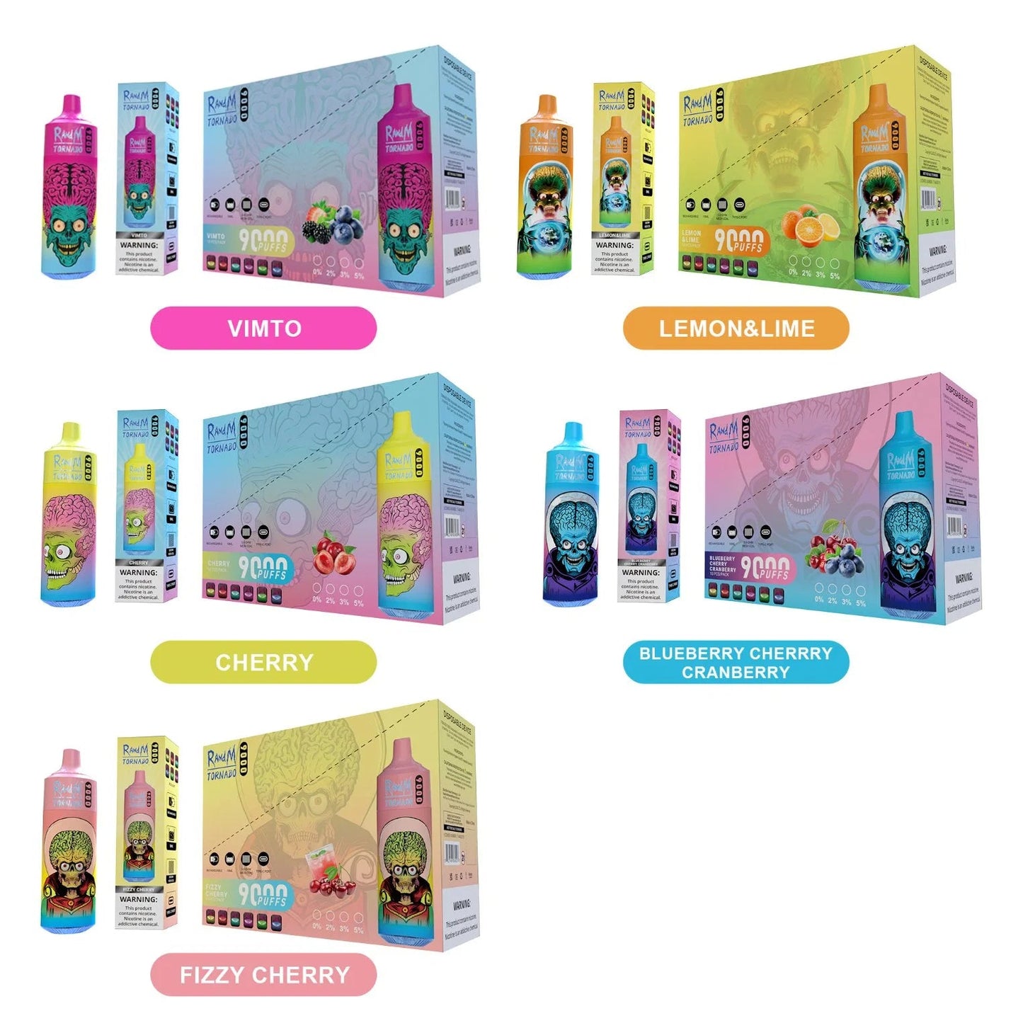 RandM Tornado 9000 Puffs Disposable Vape Wholesale