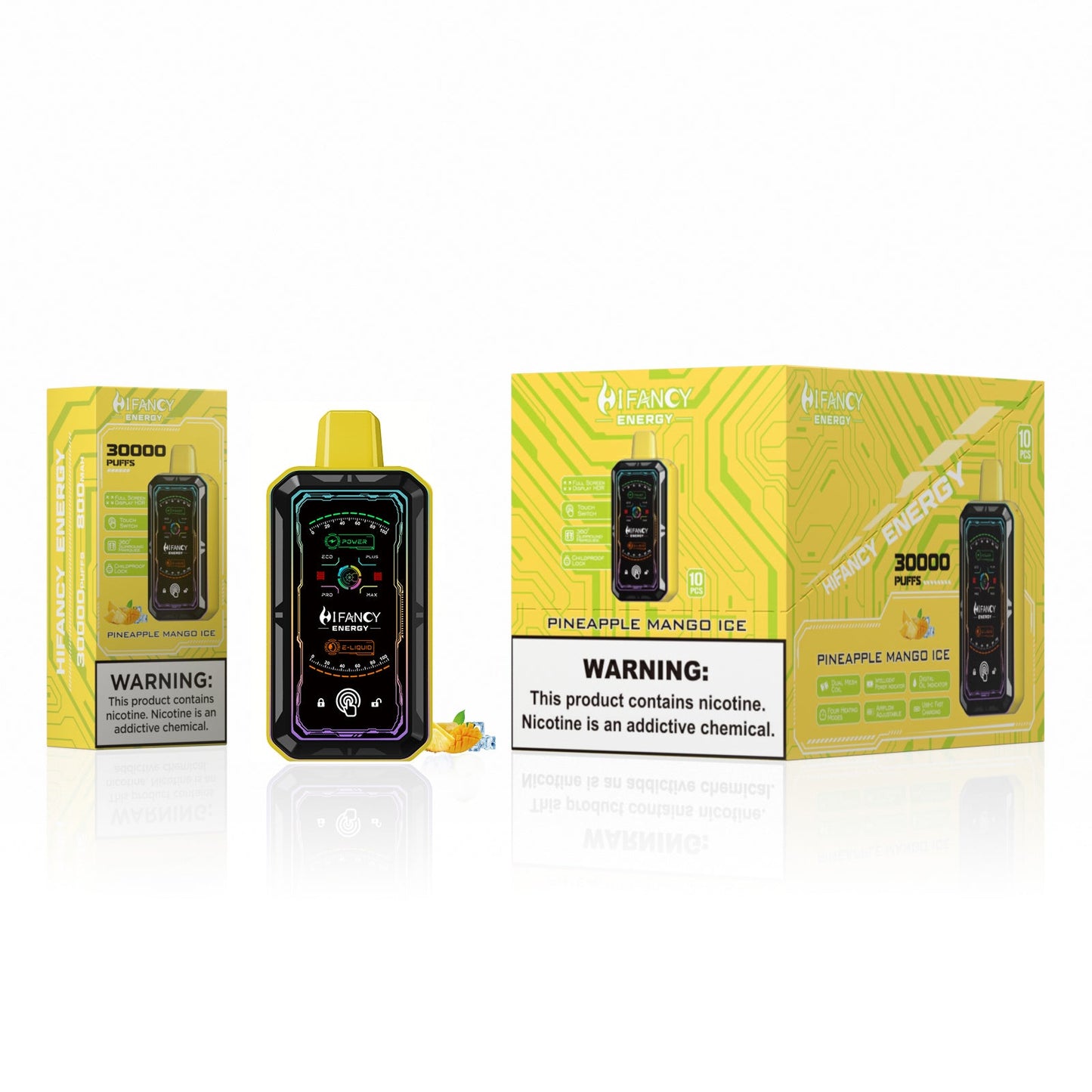 HIFANCY ENERGY 30000 Puffs Disposable Vape Wholesale 34ml E-liquid 2%/3%/5% Nicotine 800mah Battery