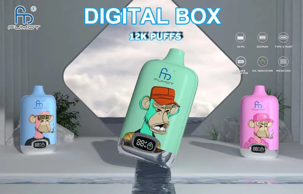 Fumot RandM Digtal box 12000  Puffs Disposable Vape Wholesale