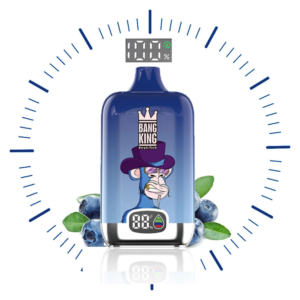 BANG KING Vape Original  15000 Puffs Digital Price Free Shipping Sweden Romania Italy Germany-650mAh Battery, 25ml E-liquid, Multiple Nicotine 10 Flavors