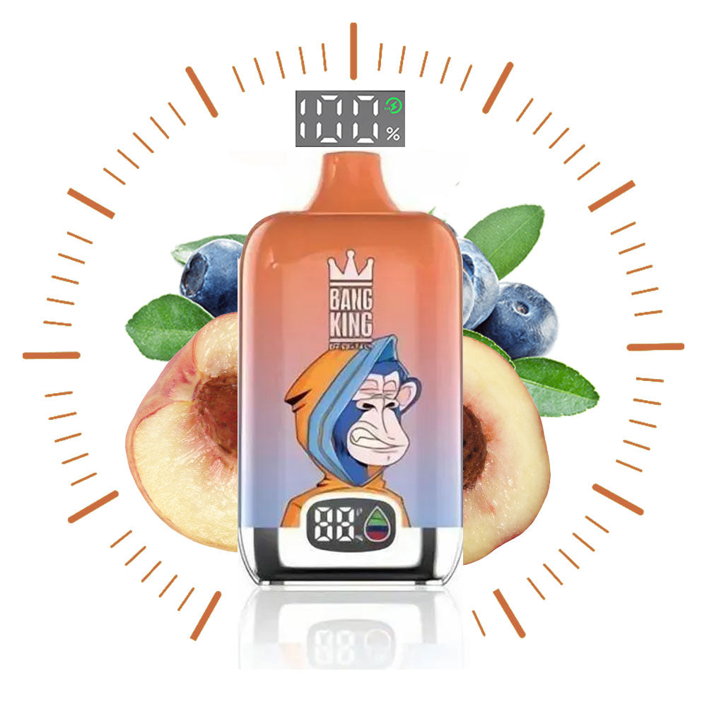 BANG KING Vape Original  15000 Puffs Digital Price Free Shipping Sweden Romania Italy Germany-650mAh Battery, 25ml E-liquid, Multiple Nicotine 10 Flavors