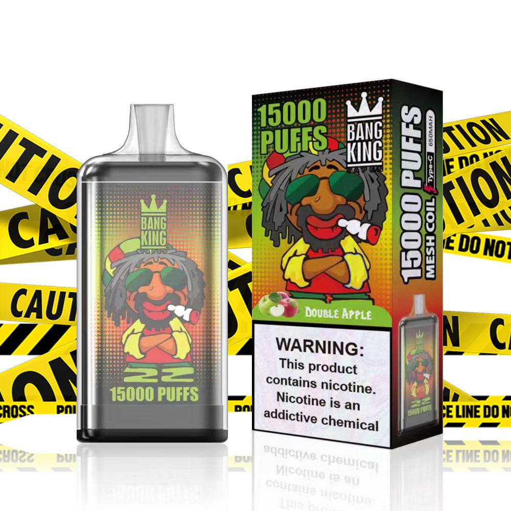 BANG KING Original 15k puffs 15000 vape 0% 2% 5%  free shipping France Germany-550mAh Battery, 25ml E-liquid, Multiple Nicotine 20 Flavors