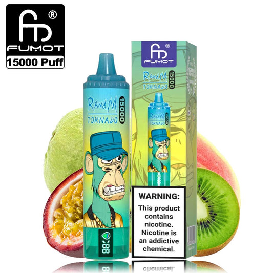 Randm Tornado 15k Fumot Random 15000 Puffs Vape 41 Flavors 0% 2% 5%