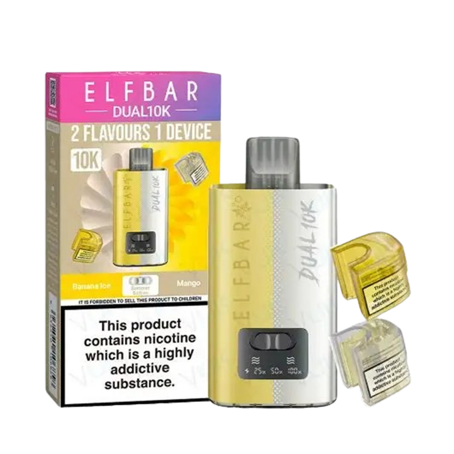 Elf Bar 10K Puff 10 000 Prefilled Pod Kit  2% Nicotine 850mAh battery 20 Flavors