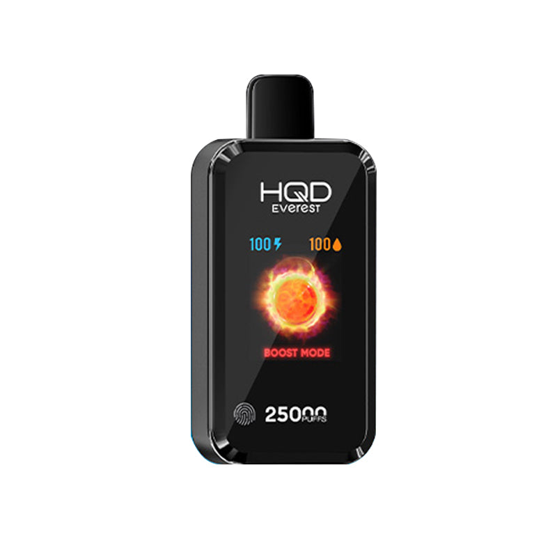 HQD Everest 25000 Puffs Disposable Vape 5% Nicotine 28ml e-liquid 850mAh rechargeable 16 Flavors Wholesale