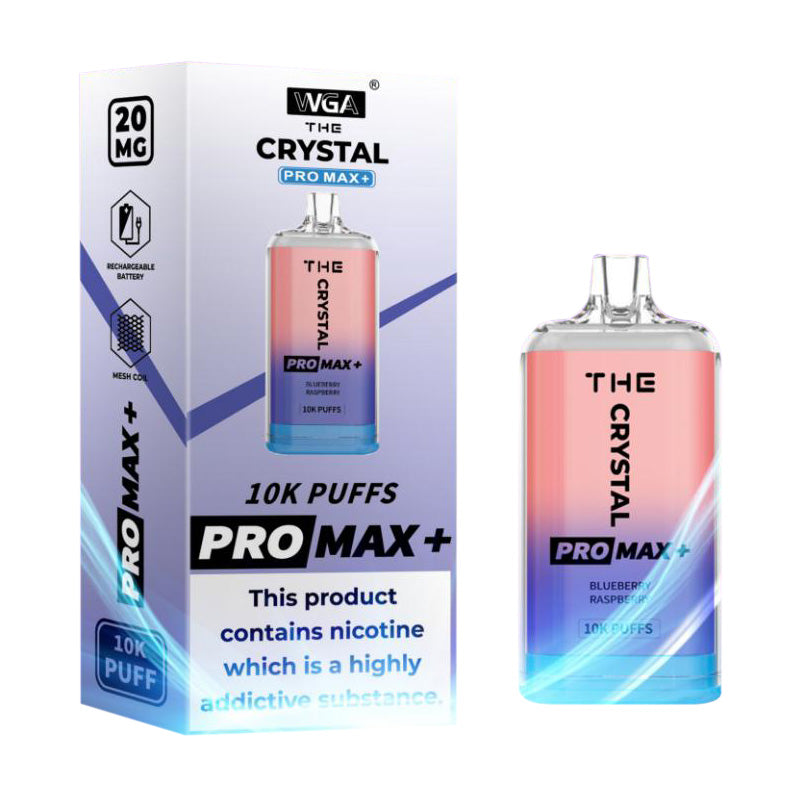 WGA Crystal Pro Max Plus 10000Puffs Disposable Vape Wholesale 850mAh Battery 13  Flavors