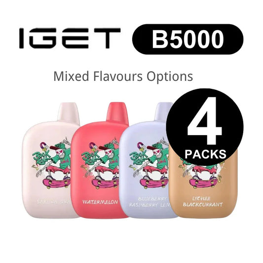 IGET B5000 - 5000 Puffs, 10mL, 50mg Nic Salt, 13 Flavors
