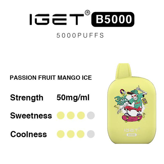 IGET B5000 Puffs Disposable Vape – 10ml E-Liquid, Rechargeable, 40MG/50MG Nicotine