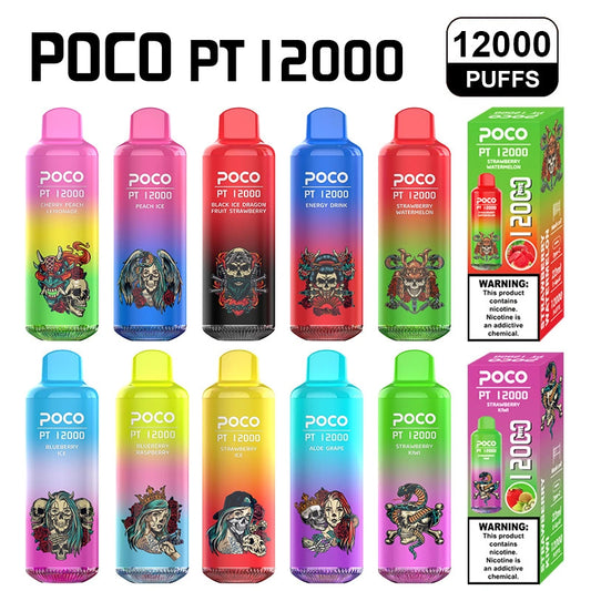 Poco Pt12000 Puffs 12000 Puffs Cigarettes Disposable Vape Puff 12k Smoking Vapers In Eu Warehouse